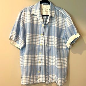 Tommy Bahama men’s linen short coerced button down. Size M. 100% linen
